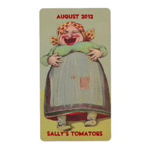 Bonne Laughy Laughing Lady Home Canning Étiquettes