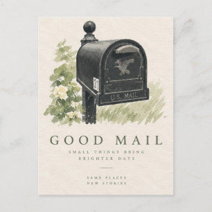 Bonne lettre Courrier escargot Carte postale