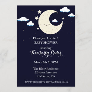 Bonne Lune Baby Shower Invitations