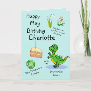 Bonne mai Anniversaire Carte de voeux pliée