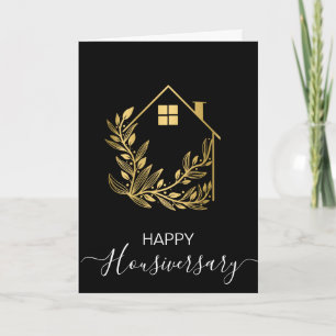 Bonne maison anniversaire carte de référence housi