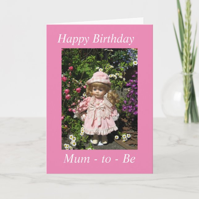 Bonne maman d'anniversaire à être carte (Devant)