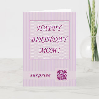 Bonne Maman d'anniversaire! Carte de voeux vidéo C