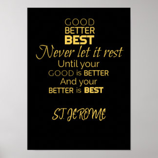 Bonne, meilleure, meilleure affiche