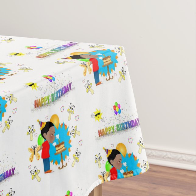 Bonne nappe d'anniversaire Africain Boy Champhroom (In Situ)