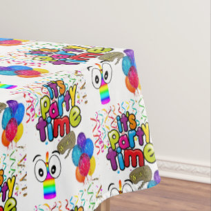 Bonne nappe d'anniversaire C'est l'heure de la fêt