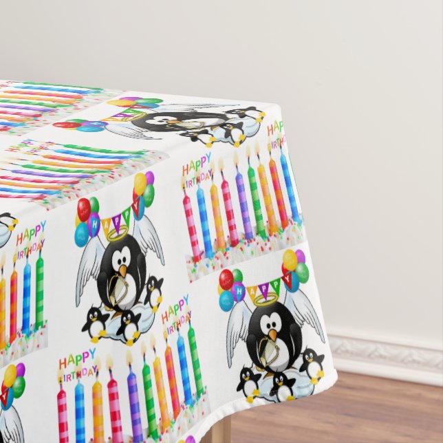 Bonne nappe d'anniversaire Pingouin (In Situ)