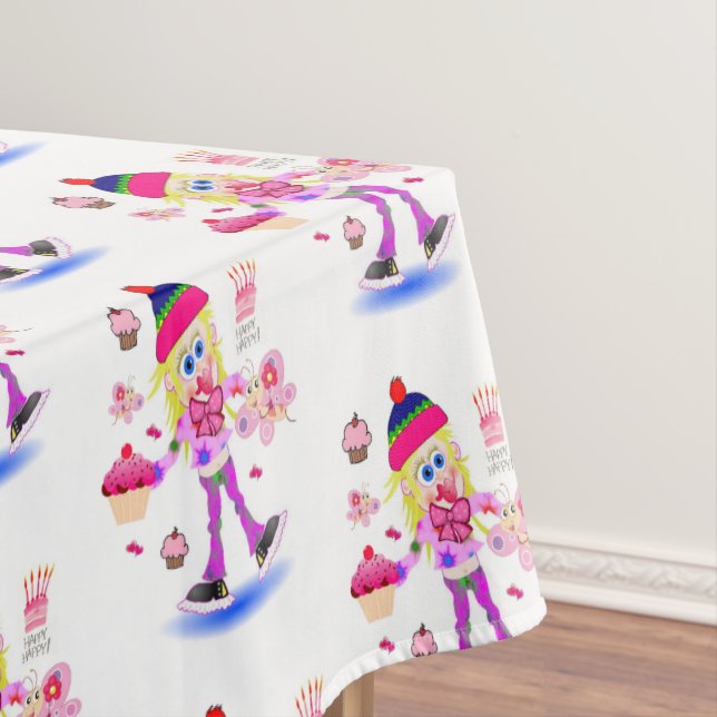 Bonne nappe d'anniversaire Wacky Girl (In Situ)