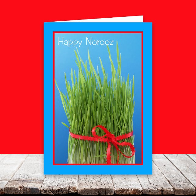 Bonne Norooz Perse Carte de Nouvel An — Grass blé (Créateur téléchargé)