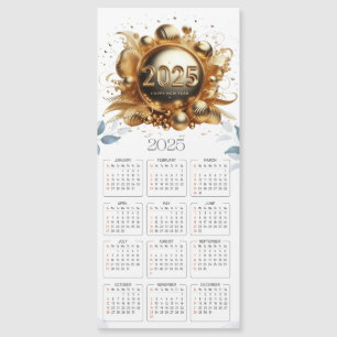 Bonne nouvelle année 2025 calendriers magnétiques