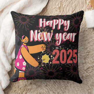 Bonne nouvelle année 2025 coussin