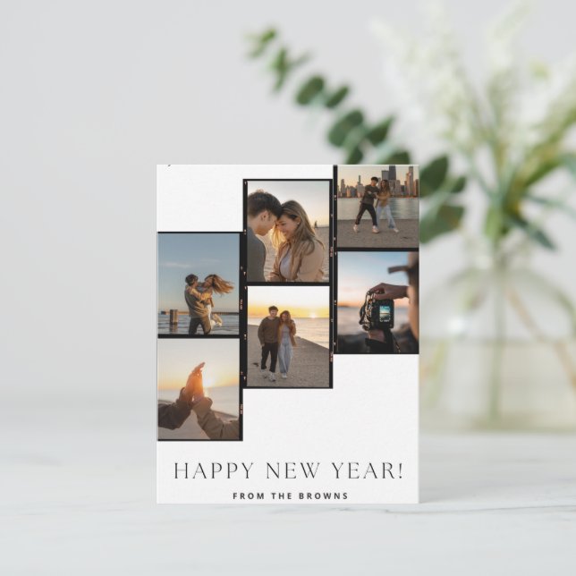 Bonne nouvelle année de la carte Browns (Debout devant)