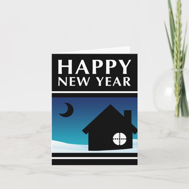 bonne nouvelle année nouvelle adresse faire-part (Devant)