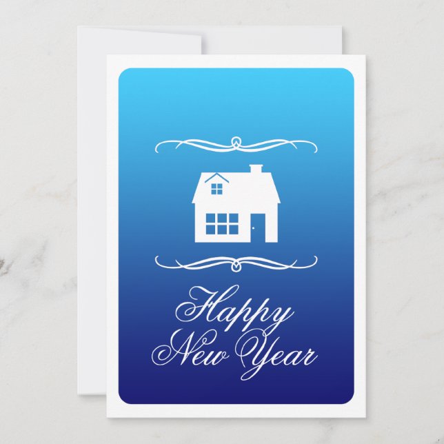 bonne nouvelle année nouvelle adresse faire-part (Devant)