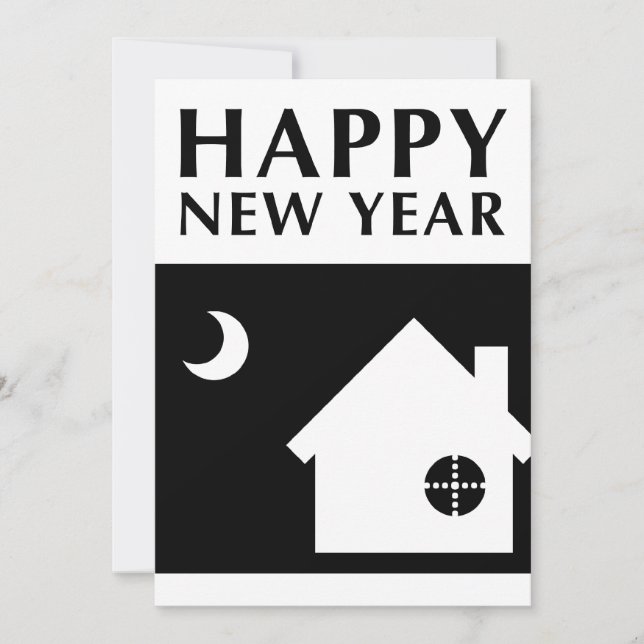 bonne nouvelle année nouvelle adresse faire-part (Devant)