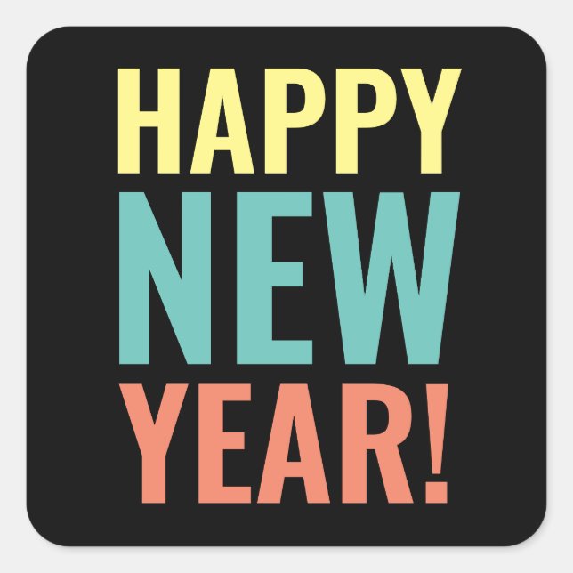 Bonne nouvelle année préférez les autocollants et  (Devant)