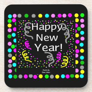 Bonne nouvelle année Salutations Dessous de verre
