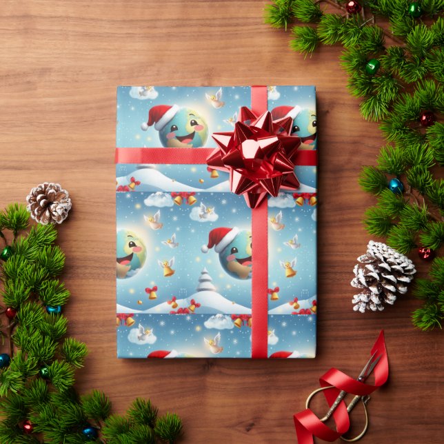Bonne Nouvelle Planète ! Papier cadeau (Cadeau de vacances)
