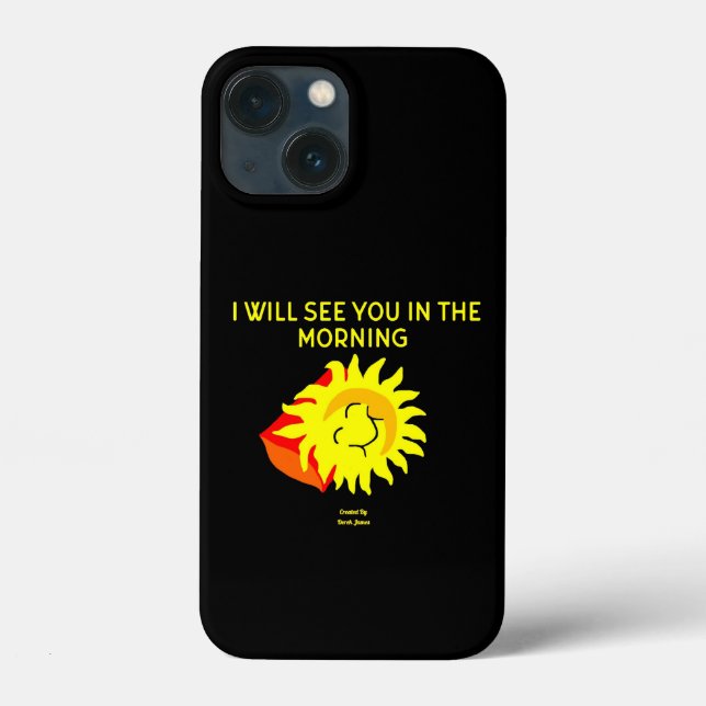 Bonne nuit Sun Apple iPhone 13 Mini Coque (Verso)