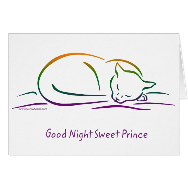 Bonne Nuit Sweet Prince (Chat) (Devant horizontal)