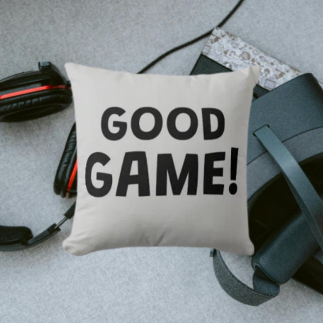 Bonne Partie ! | Coussin de jet de joueur à typogr (Créateur téléchargé)