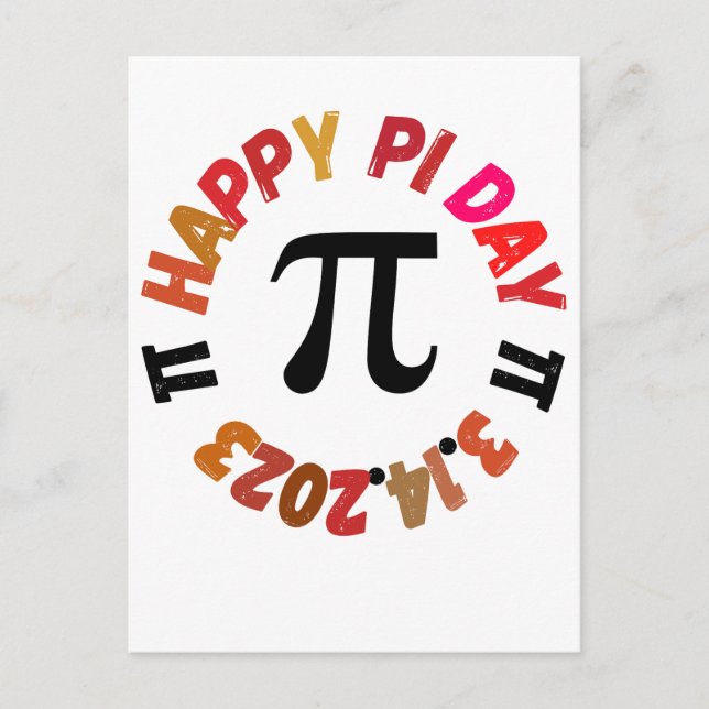 Bonne Pi Day 3.14.2023 Carte postale (Devant)