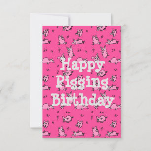 Bonne Pigging Anniversaire Carte Amusante