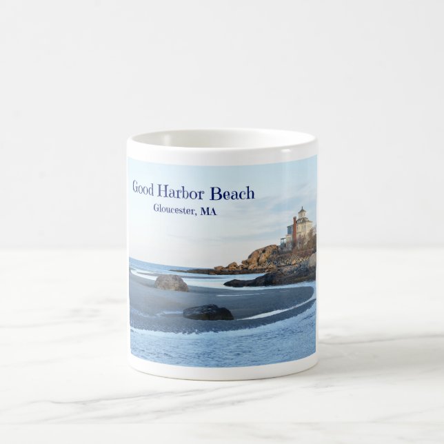 Bonne plage de port à Gloucester, tasse de mA (Centre)