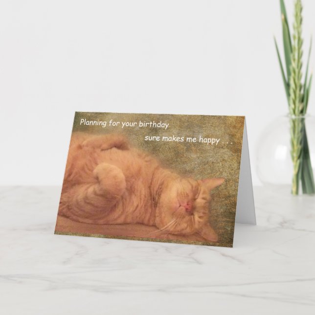 Bonne planification de la carte de chat pour votre (Devant)