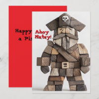Bonne présentation comme une carte de jour pirate