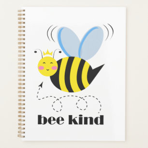 Bonne princesse d'abeille avec couronne et slogan