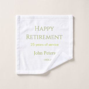 Bonne retraite nom année verte années de service