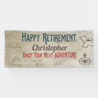 Bonne retraite Nouvelle aventure bannière monograp