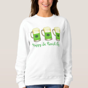 Bonne Saint Patrick's Day Green Bière Sweatshirt