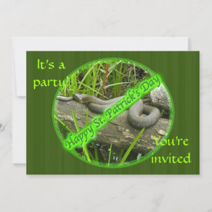 Bonne Saint Patty's Day No Snakes Invitation