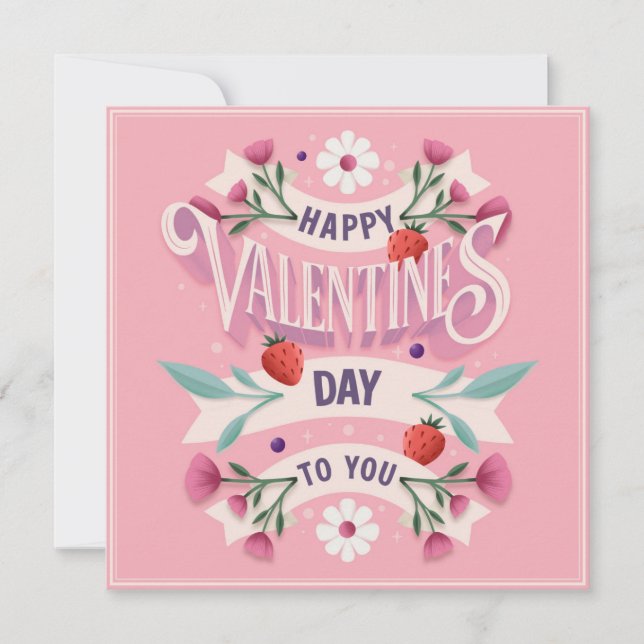 Bonne Saint Valentin pour vous (Devant)