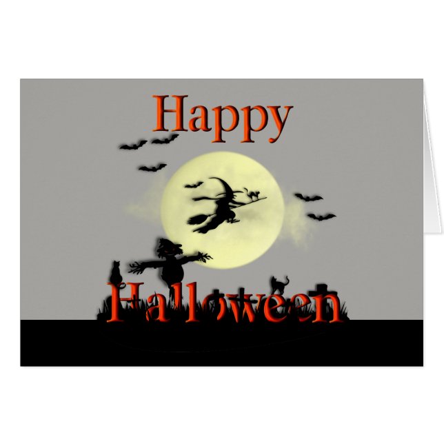 Bonne scène d'Halloween (Devant horizontal)