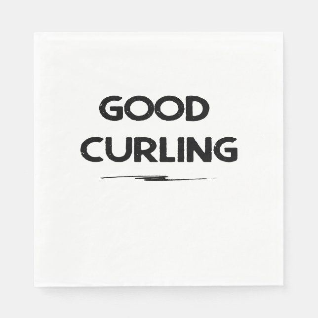 Bonne serviette en papier de curling (Devant)