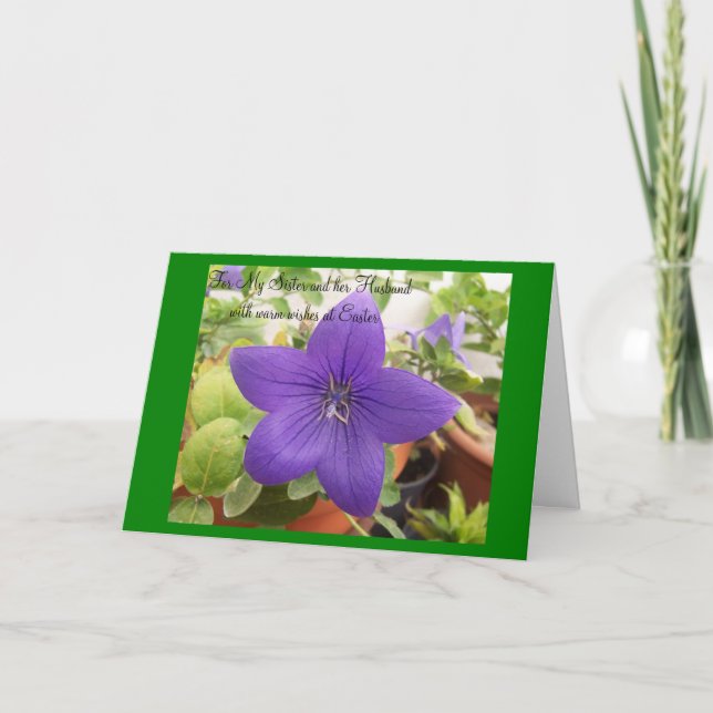 Bonne Soeur De Pâques Et Carte De Mari - Fleur (Devant)
