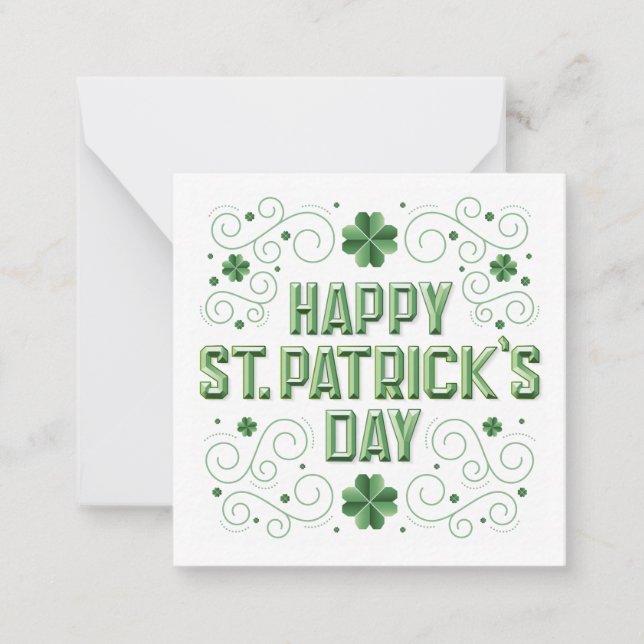 Bonne St. Patrick's Day / Carte de papier à lettre (Devant)