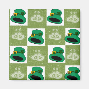 Bonne St. Patrick's Day Coeurs Casquette Magnet