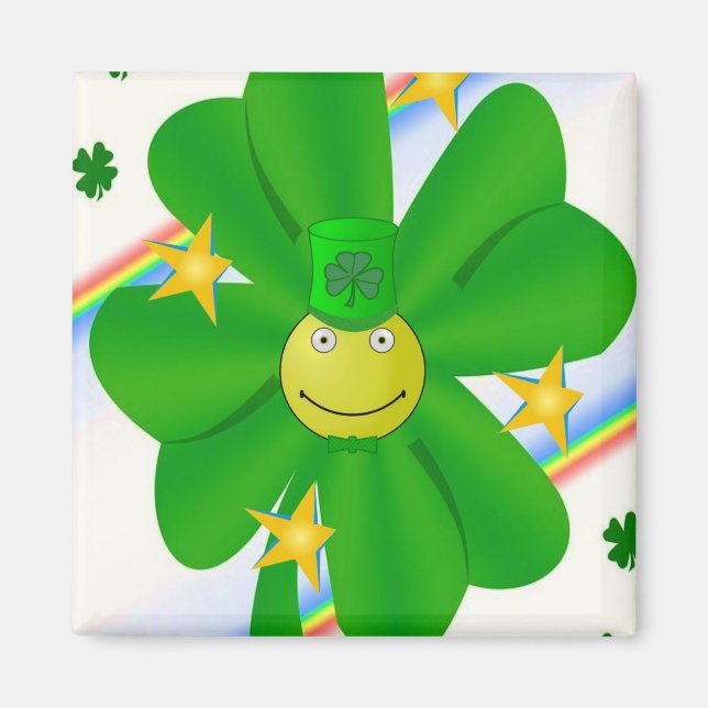 Bonne St. Patrick's Day Magnet Shamrock (Devant)