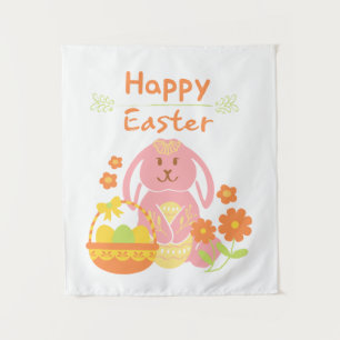 Bonne Tapisserie de lapin de Pâques