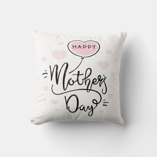 Bonne typographie de la Fête des Mères | Coussin d (Recto)