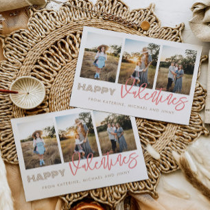 Bonne Valentines 3 Photo Collage Carte de famille