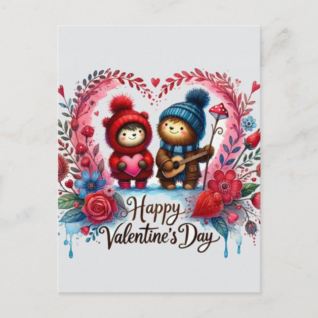 Bonne Valentines Day Love Cartes (Devant)