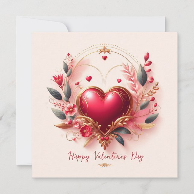 Bonne Valentines Day Love Cartes (Devant)