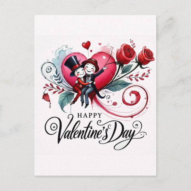 Bonne Valentines Day Love Cartes (Devant)