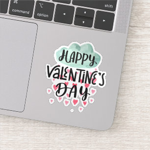 Bonne valentines jour autocollant
