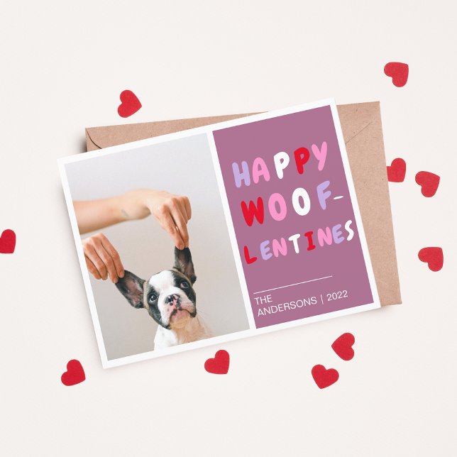 Bonne Wooflentines | Valentine Chien photo Carte p (Créateur téléchargé)